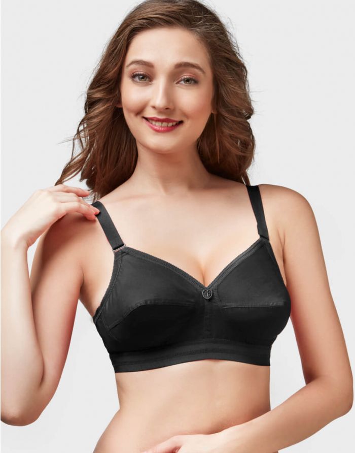 TRYLO Comfortfit Non-Padded Non-Wired Molded Full Coverage Bra in Nude  Color