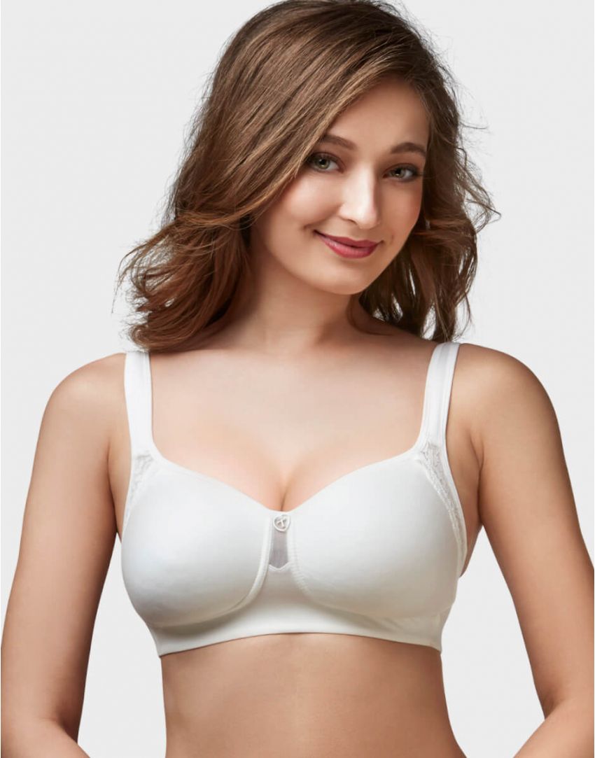 Buy TRYLO Women's Cotton Non-Wired Skin Full Cup Non Padded